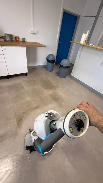 Polissage d'un parquet